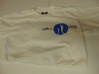 Rock T - Shirt Vintage Authentic Genesis The Genesis Tour White Size Medium