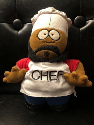 8” Vintage 1998 Comedy Central South Park Chef Plush Character Rare Doll Stuffed