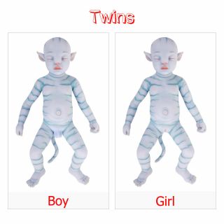 20  Full Body Silicone Reborn Dolls Sleeping Avatar Boy&girl Baby Twins Gifts
