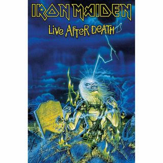 Iron Maiden Live After Death Textile Poster Official Premium Fabric Flag
