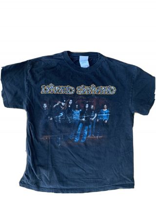 Lynyrd Skynyrd Tour Shirt Mens Medium With Vintage Early Band Shot