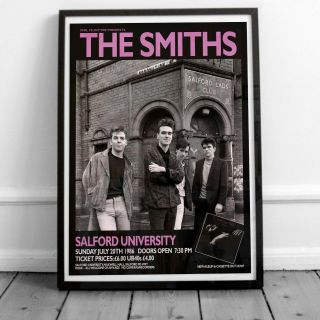 The Smiths 1986 Salford Concert Poster Framed Or 3 Print Options Exclusive 2020
