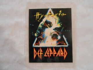 Def Leppard Hysteria Tour Laminated Access Pass