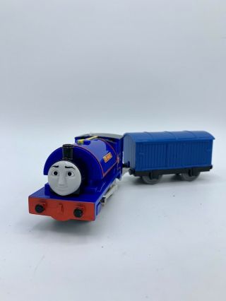 Thomas & Friends Trackmaster Motorized Sir Handel With Blue Boxcar
