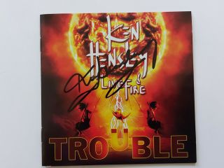 Ken Hensley & Live Fire - Trouble Cd Signed
