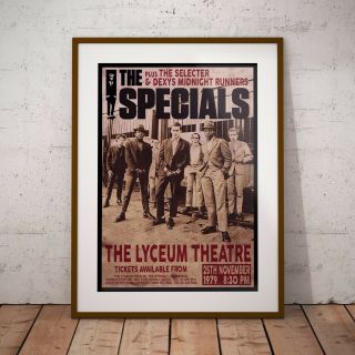 The Specials 1979 Early Concert Poster Framed or Three Print Options EXCLUSIVE 2