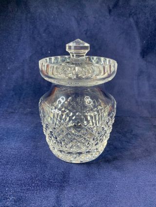 Vintage Waterford Crystal Honey Jam Jar With Lid,  A603