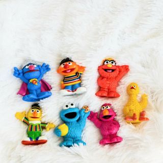 Hasbro Sesame Street Workshop Bert,  Ernie,  Cookie Monster Etc 3 " Pvc Figures