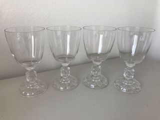 Fostoria American Lady Pattern Wine Glasses 6” Set Of 4