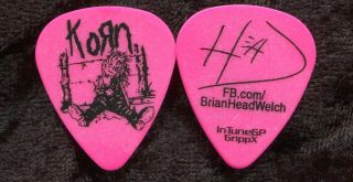 Korn 2017 Suffering Tour Guitar Pick Brian Head Welch Custom Concert Stage 2