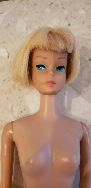 Vintage American Girl Barbie Pale Blonde 1070 From 1965 Near