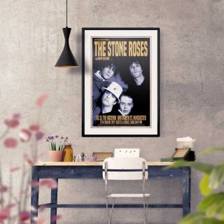 The Stone Roses 1989 Early Concert Poster Three Print Options or Framed Poster 2