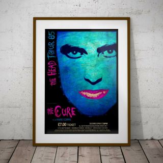 The Cure 85 Concert Poster Framed Or Three Print Options Robert Smith Exclusive