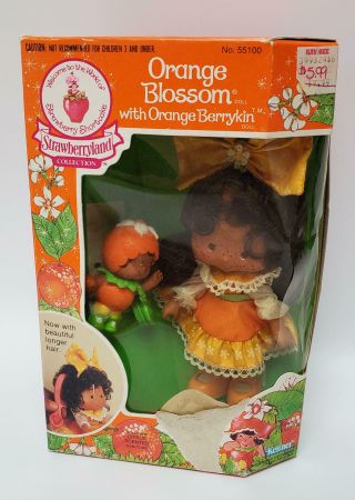 Kenner Strawberry Shortcake Orange Blossom With Berrykin Doll