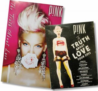 Pink P Nk 2 Piece Concert Poster Gift Set The Truth About Love Flower