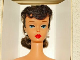 Barbie: VINTAGE Brunette 5 PONYTAIL BARBIE Doll w/Box 2