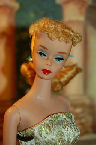 Vintage Mattel 1960 Barbie Doll 850 Ponytail 4 Blond Dressed