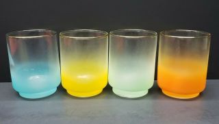 Set Of Four (4) Vintage Blendo Juice Glasses