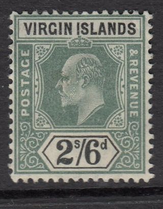 British Virgin Islands 1904 2/6d Green & Black Sg.  61 (hinged)