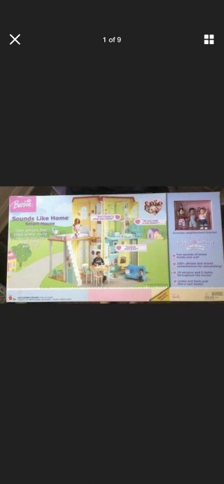 2004 Mattel Barbie Happy Family Sounds Like Home Smart House Doll House Rare