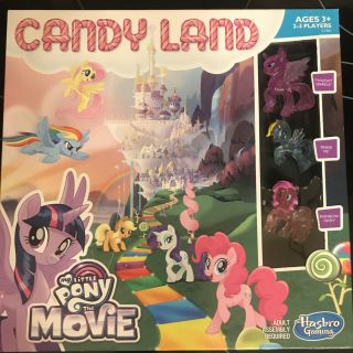 Hasbro Candy Land Game: My Little Pony The Movie Edition Complete Board Game,