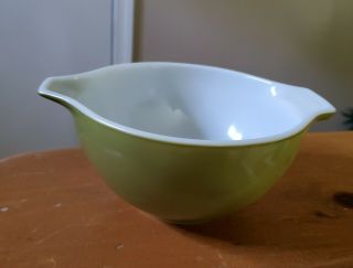 Pyrex Olive Green Mixing Bowl 441 1 1/2 Pint Ovenware