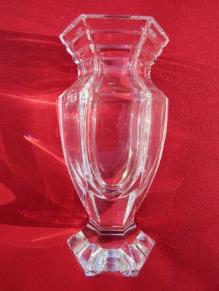 Vintage Signed Waterford Irish Crystal Hexagonal Flower Vase