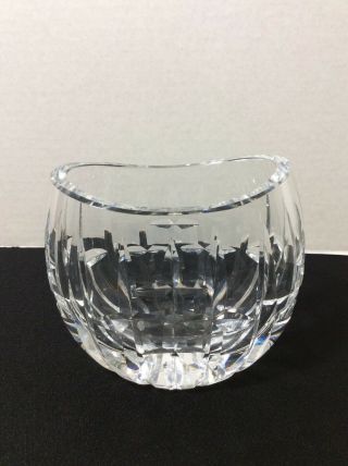 Vintage Waterford Crystal Oval Flower Vase 4 1/2 "