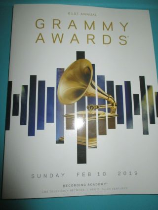 2019 61st Grammy Awards Official Program Grammys Cardi B Drake Post Malone