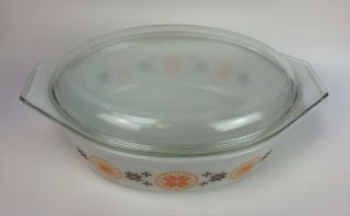 vintage PYREX TOWN & COUNTRY CINDERELLA OVAL CASSEROLE 945 2.  5 Qt 3