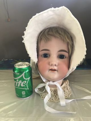 9.  5” Antique Armand Marseille A17m 390? Bisque Head For 38 - 42” Doll