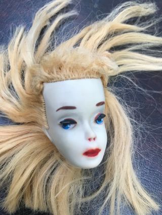 Vintage Ponytail Barbie Doll 3 Mattel Only The Head