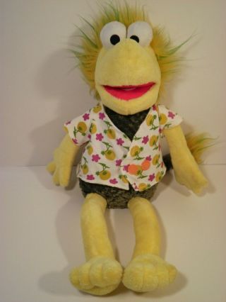 Fraggle Rock Plush Muppet Wembley Doll Yellow Jim Henson 2009 Manhattan Toy 16 "
