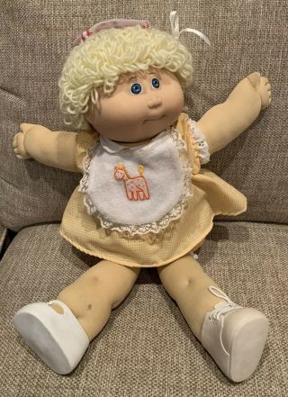 Blonde Cabbage Patch Doll Vintage Made In Spain 1984