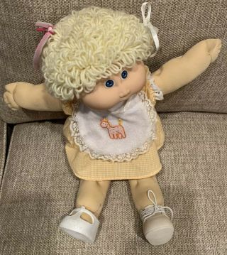 Blonde Cabbage Patch Doll Vintage Made In Spain 1984 2