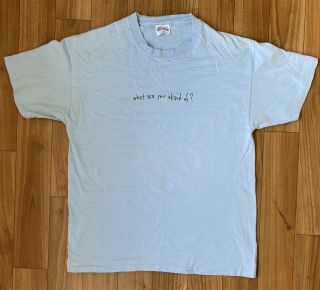 Mira Calix ‘what Are You Afraid Of?’ Blue T - Shirt,  Size Large,  Vgc,  Warp Records