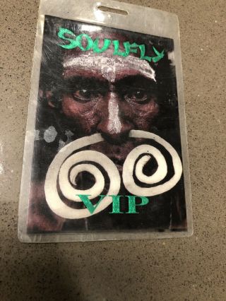 Soulfly Authentic 1999 Concert Tour Laminated Backstage Pass Vip