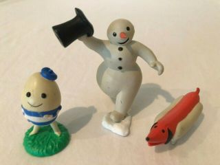 2003 Viacom Applause Oswald The Octopus Play Set Figures Cake Toppers Snowman