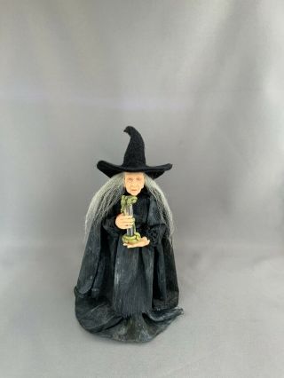 Witch W Hourglass Haunted Dollhouse Miniature 1:12 Scale Pat Benedict Ooak