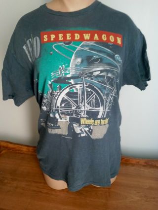 Vintage Rock N Roll Reo Speedwagon Tee Shirt Concert Tour 1984 Size Xl