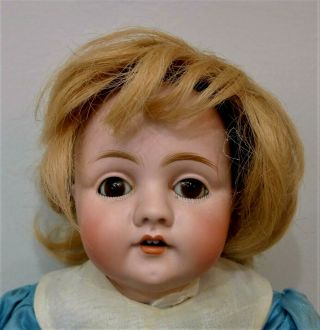 Cute Orig J.  D.  Kestner German Bisque Doll - Mold 143 Jntd Compo Body - 14 "