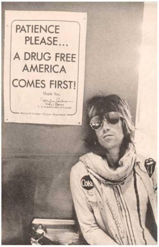 Keith Richards Rolling Stones Drug Poster
