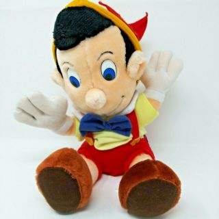 Vintage Disney Parks Pinocchio Plush Stuffed Animal Toy Euc