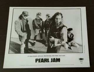PEARL JAM - 1991 Epic Records press promo photos,  bonus Eddie Vedder photo print 2