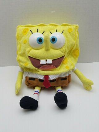 Spongebob Squarepants Talking Babbling Plush Stuffed Toy 2000 Mattel