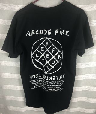 Arcade Fire Reflektor Shirt Reflektor Tour Size Large Never Worn Shirt