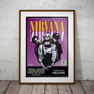 Nirvana Their Last Concert Poster Three Print Options Or Two Framed Prints 2020