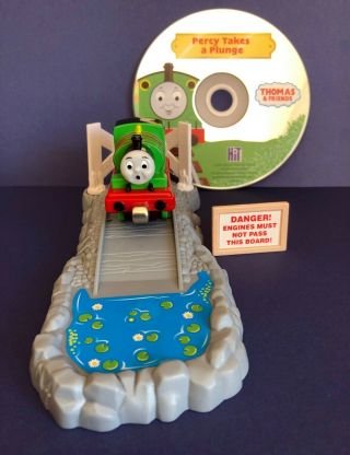 Thomas & Friends Take Along Percy Takes A Plunge Deluxe Play Scene,  Dvd Rare