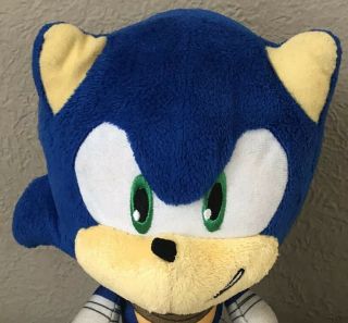 Tomy 8” Plush Sonic The Hedgehog Sonic Boom Stuffed Animal Toy SEGA EUC 2