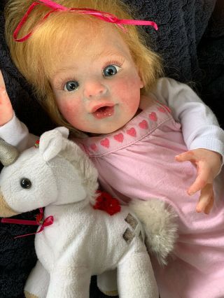 Sweet Reborn Baby Girl Doll Holly Was Candy Donna Rubert Completed Baby